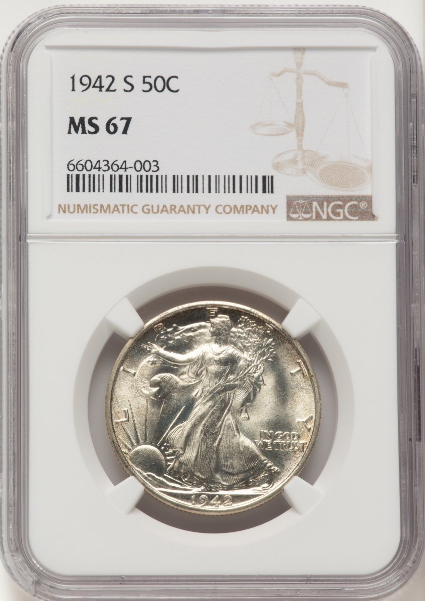 1942-S Walking Liberty Half Dollars (1942-S 50C)