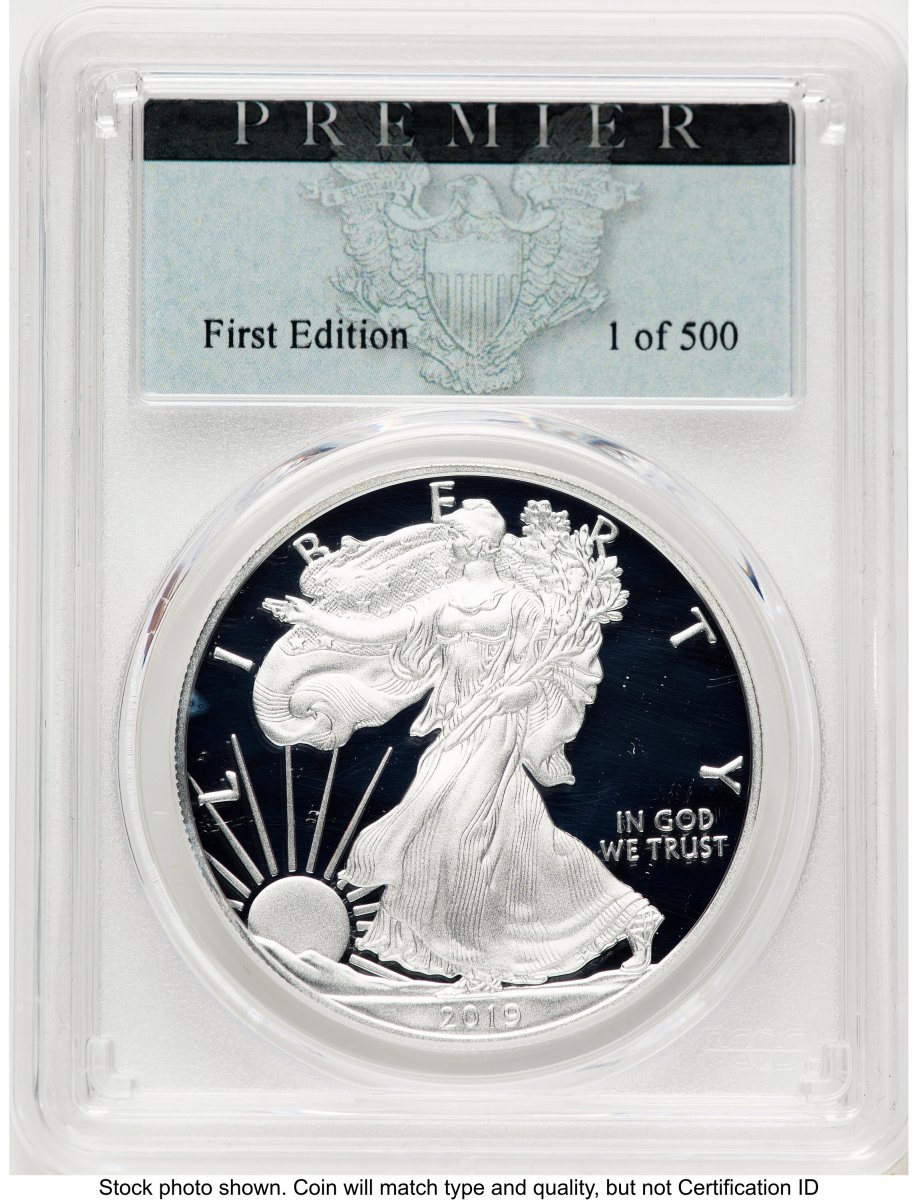 2019-W Modern Bullion Coins (2019-W Proof Silver Eagle Congratulations Set 1 oz Premier Label)