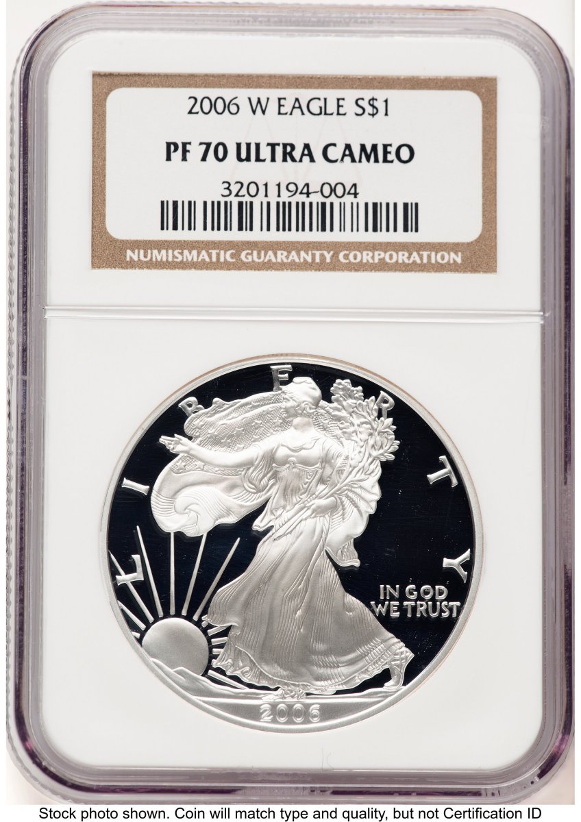 2006-W Modern Bullion Coins (2006-W Proof Silver Eagle 1 oz Brown Label)
