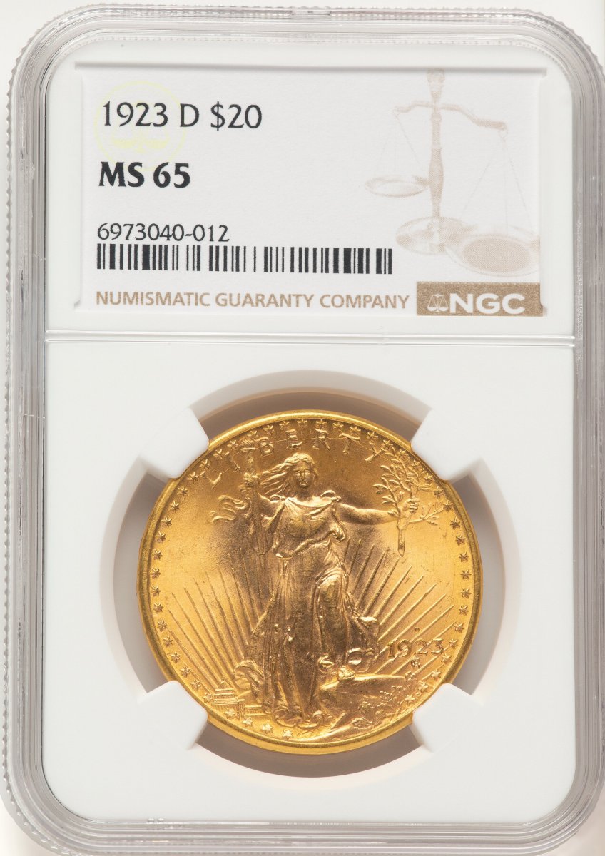 1923-D Saint-Gaudens Double Eagles (1923-D $20)