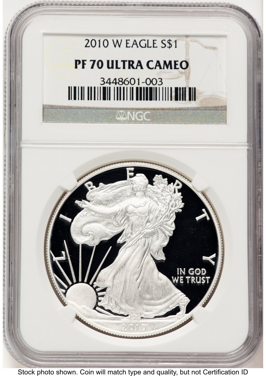 2010-W Modern Bullion Coins (2010-W Proof Silver Eagle 1 oz Brown Label)
