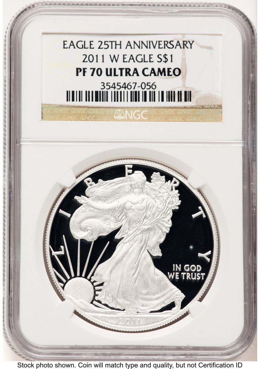 2011-W Modern Bullion Coins (2011-W Proof Silver Eagle 1 oz Brown Label)