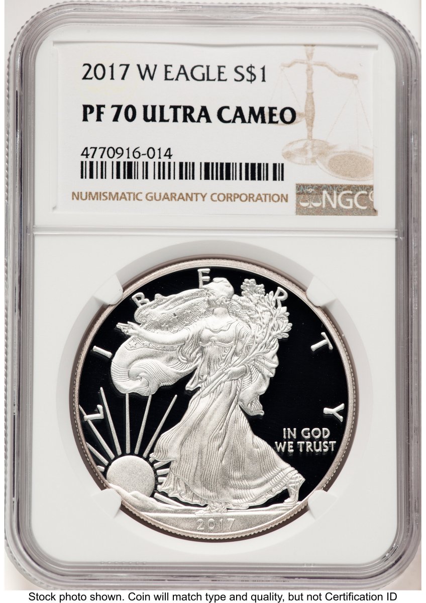 2017-W Modern Bullion Coins (2017-W Proof Silver Eagle 1 oz Brown Label)