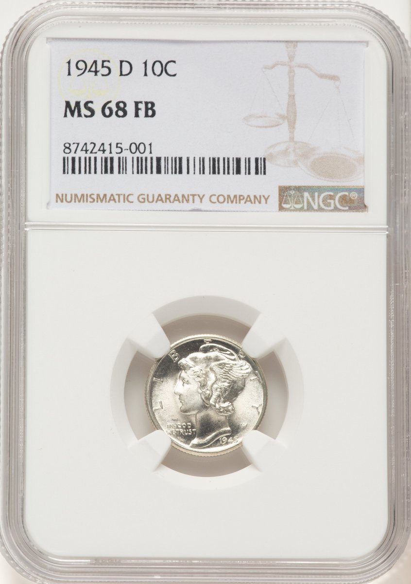 1945-D Mercury Dimes (1945-D 10C, FB)