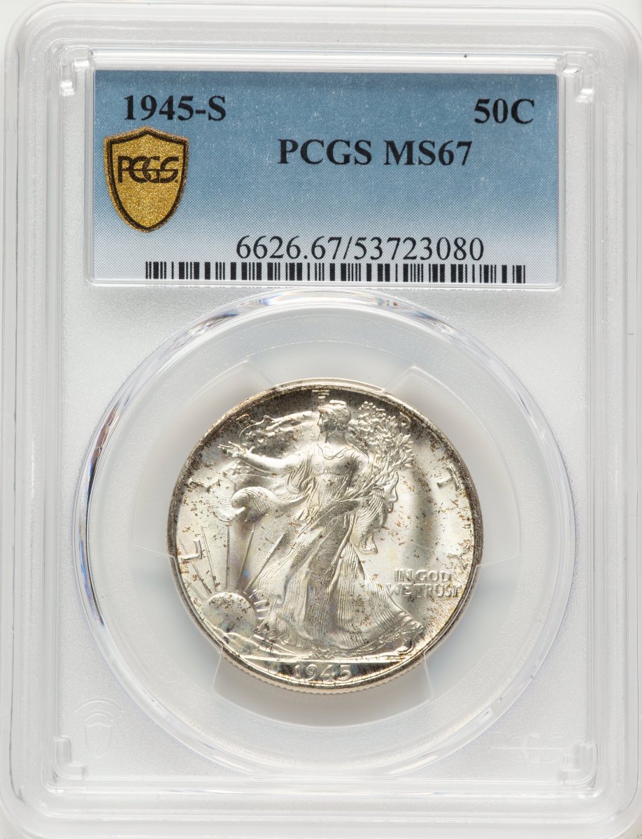 1945-S Walking Liberty Half Dollars (1945-S 50C PCGS Secure)