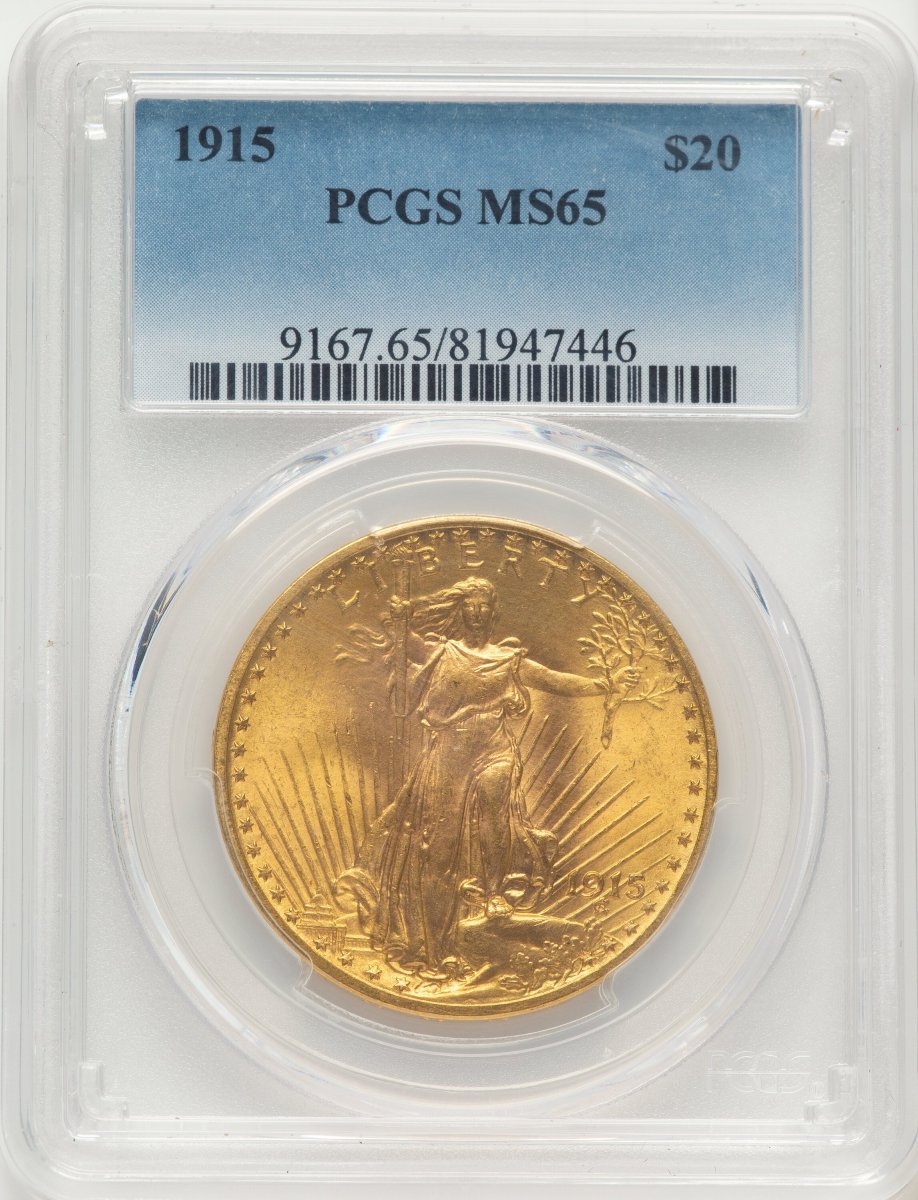 1915 Saint-Gaudens Double Eagles (1915 $20 Blue Gradient)