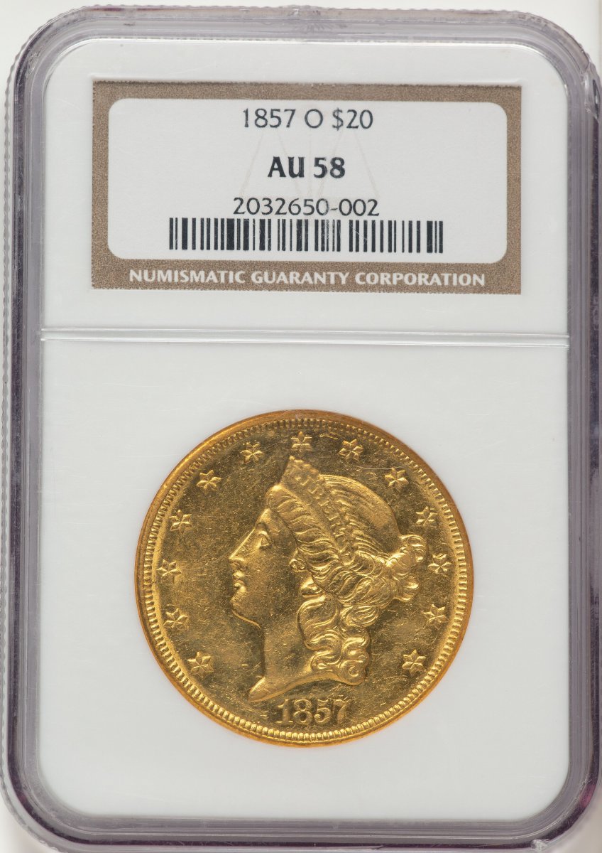 1857-O Liberty Double Eagles (1857-O $20)