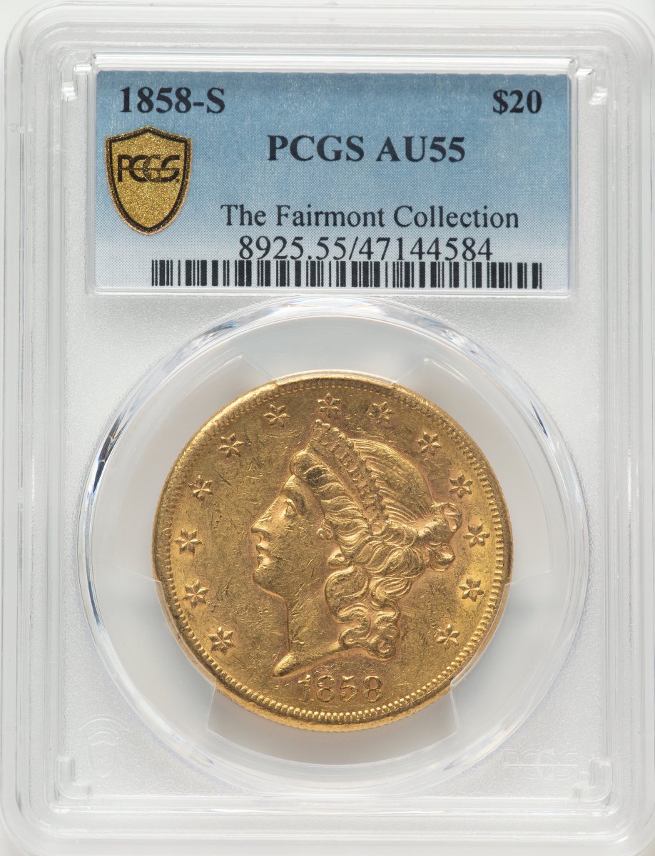 1858-S Liberty Double Eagles (1858-S $20 PCGS Secure)
