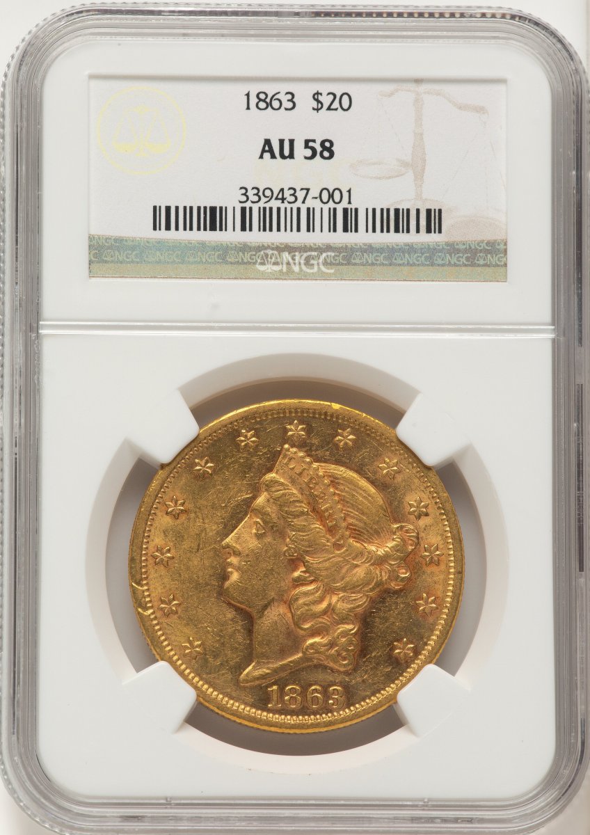 1863 Liberty Double Eagles (1863 $20)