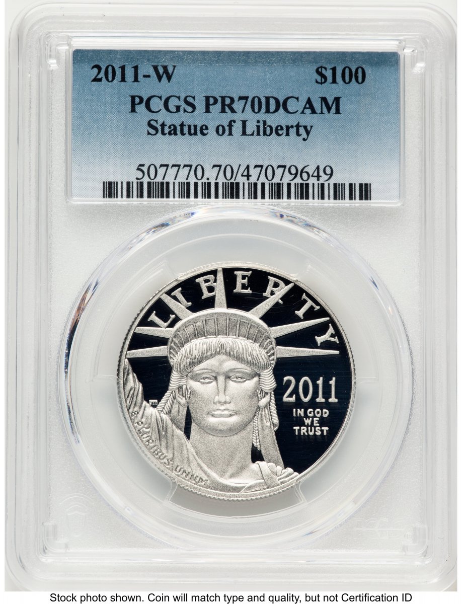 2011-W Modern Bullion Coins (2011-W Proof Platinum Eagle 1 oz Blue Gradient)