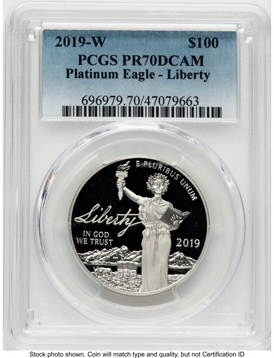 2019-W Modern Bullion Coins (2019-W Proof Platinum Eagle 1 oz Blue Gradient)