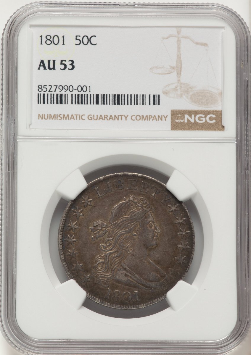 1801 Early Half Dollars (1801 50C, MS)