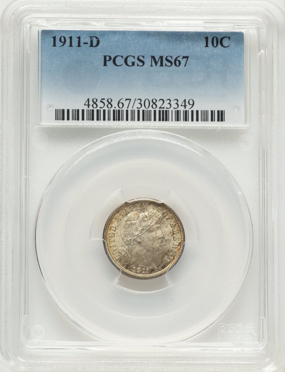 1911-D Barber Dimes (1911-D 10C)