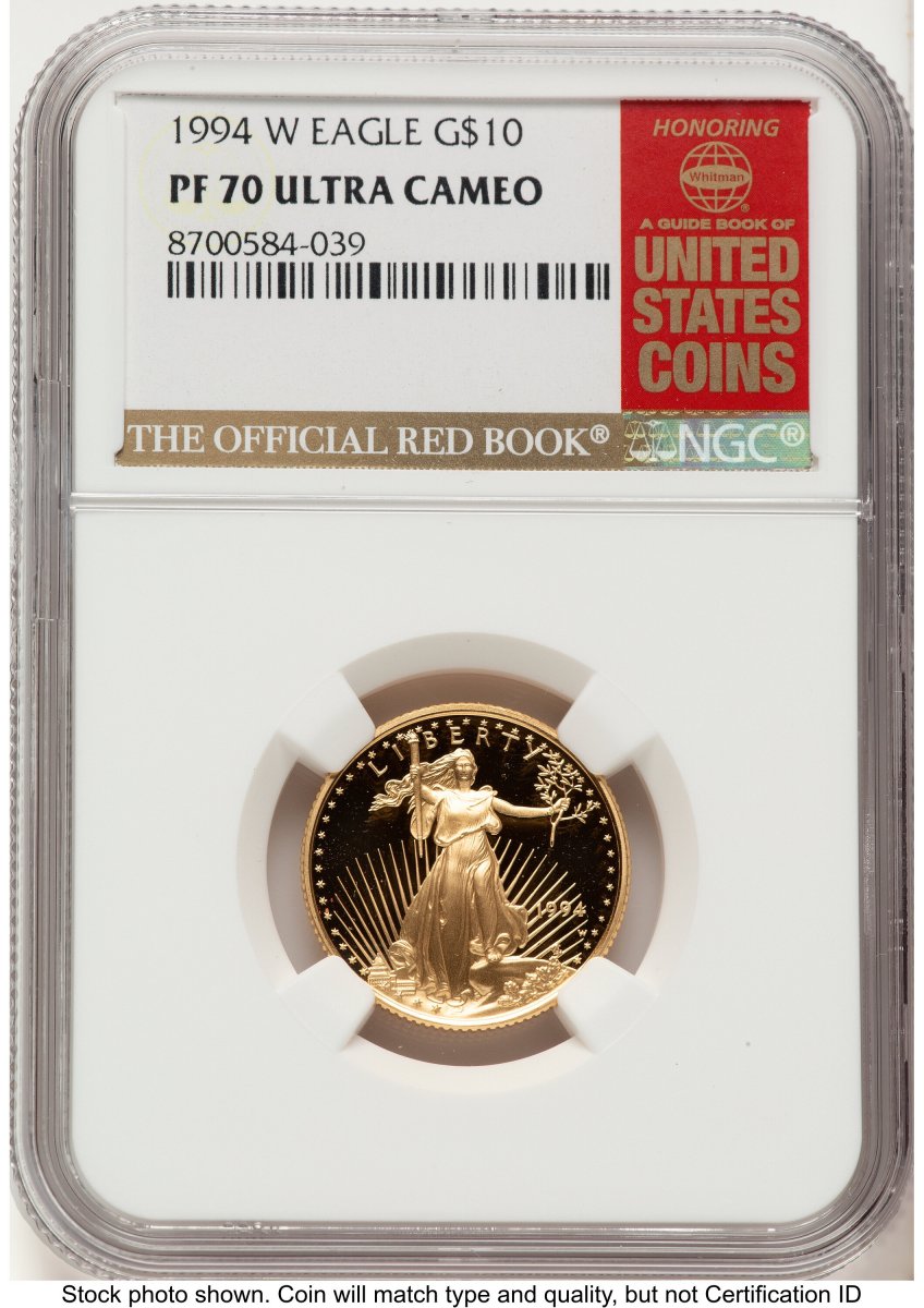 1994-W Modern Bullion Coins (1994-W Proof Gold Eagle 1/4 oz Red Book)