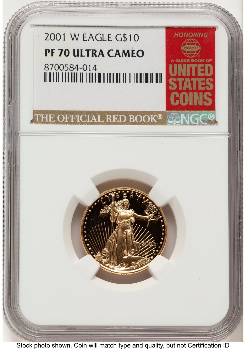 2001-W Modern Bullion Coins (2001-W Proof Gold Eagle 1/4 oz Red Book)