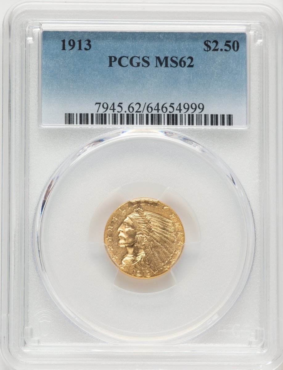 1913 Indian Quarter Eagles (1913 $2 1/2)