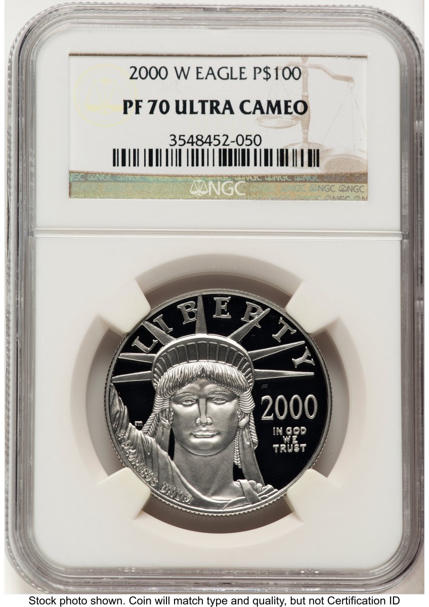 2000-W Modern Bullion Coins (2000-W Proof Platinum Eagle 1 oz Brown Label)