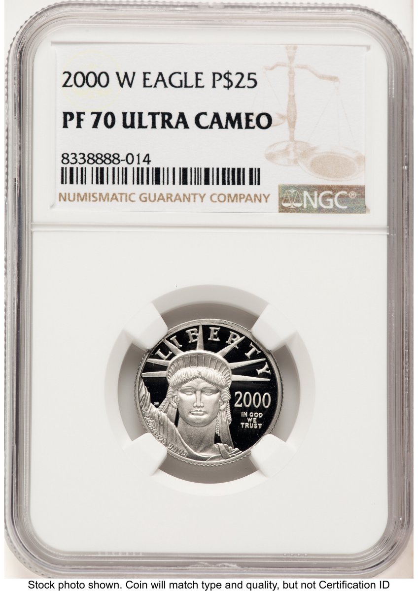 2000-W Modern Bullion Coins (2000-W Proof Platinum Eagle 1/4 oz Brown Label)