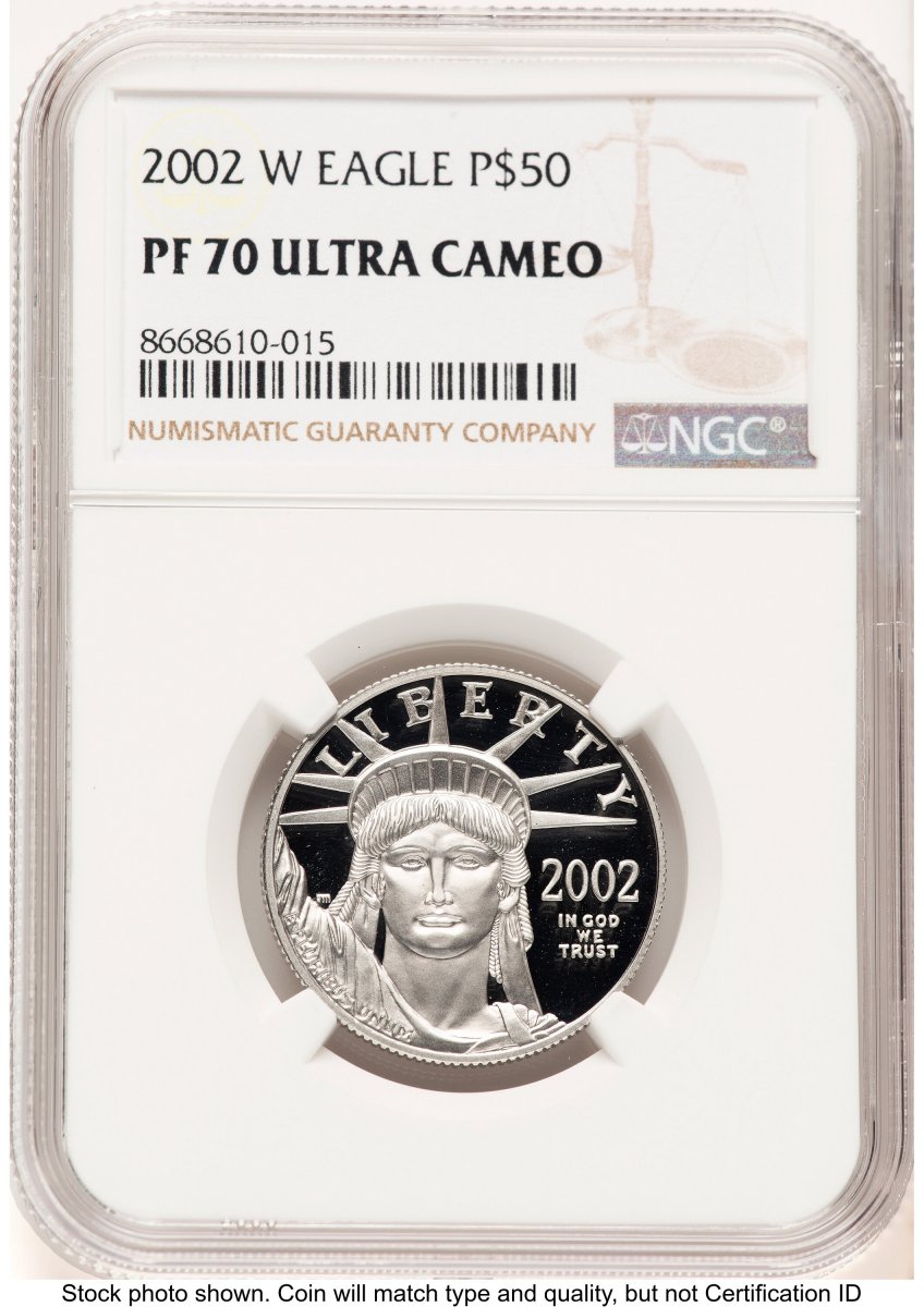 2002-W Modern Bullion Coins (2002-W Proof Platinum Eagle 1/2 oz Brown Label)
