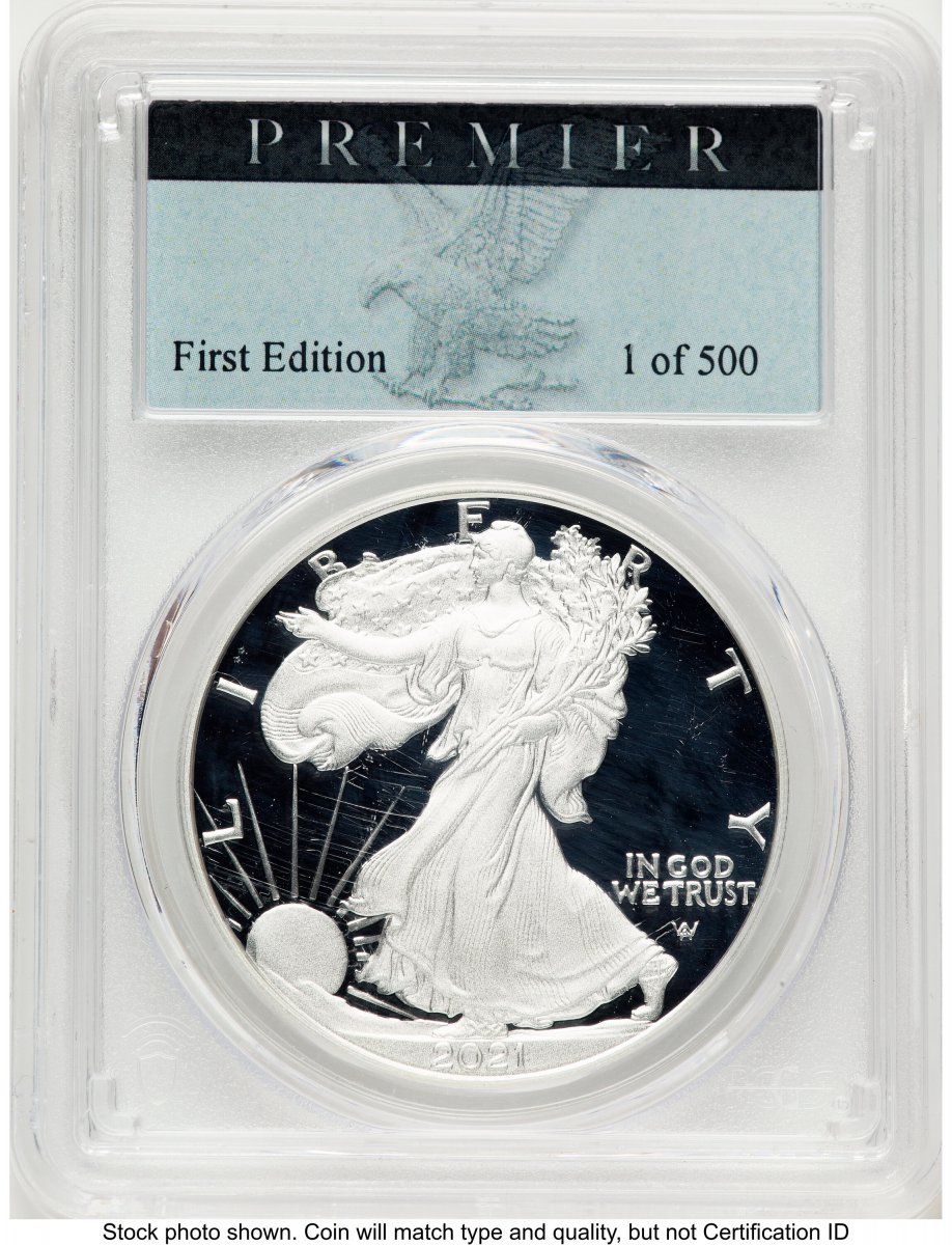 2021-W Modern Bullion Coins (2021-W TY2 Proof Silver Eagle 1 oz Premier Label)