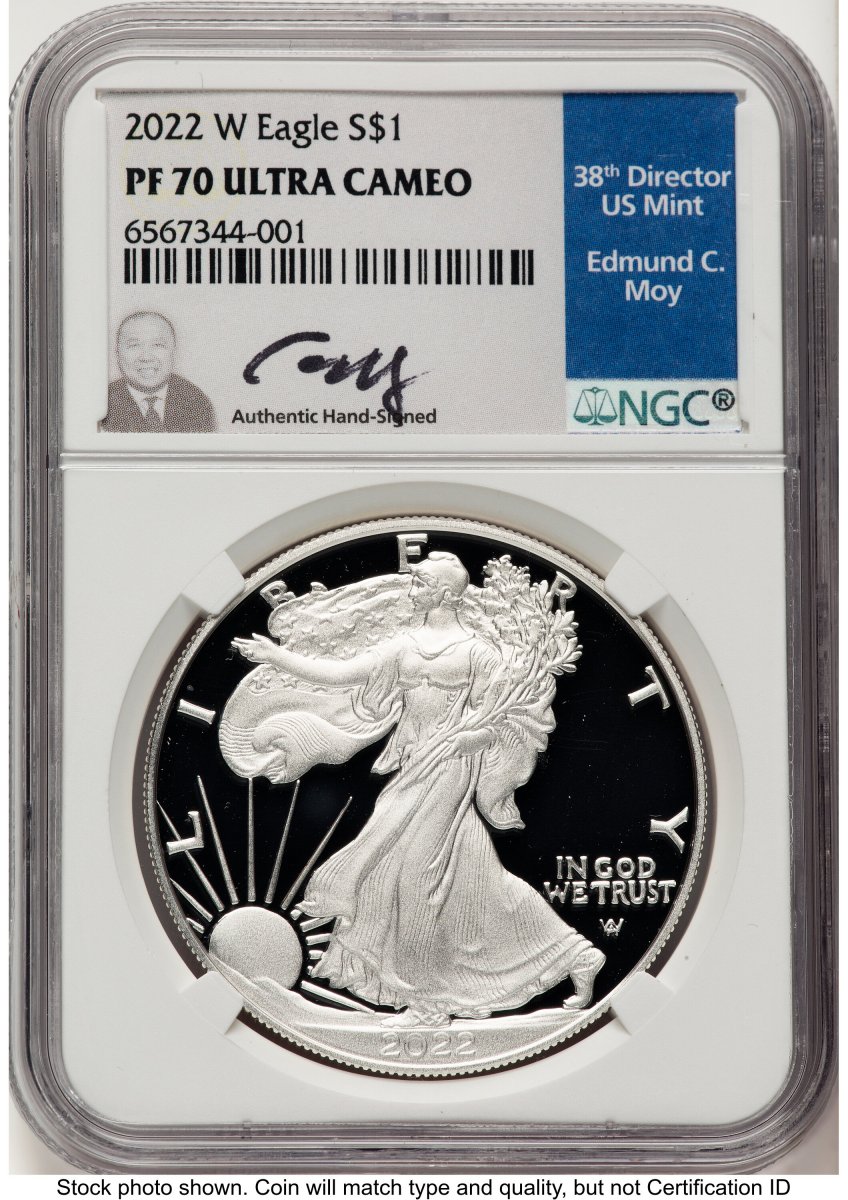 2022-W Modern Bullion Coins (2022-W Proof Silver Eagle 1 oz Ed Moy)