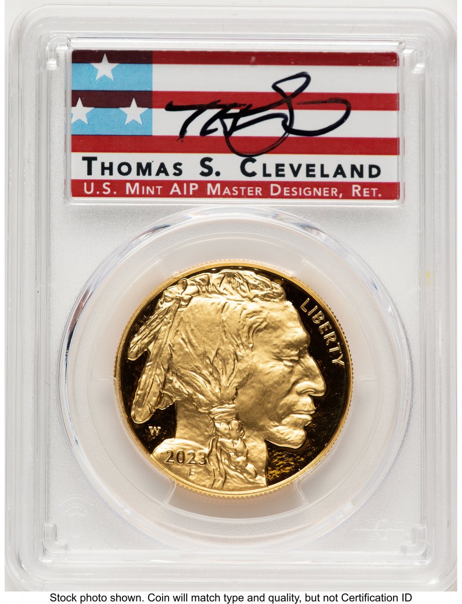 2023-W Modern Bullion Coins (2023-W Proof Gold Buffalo 1 oz AR Thomas Cleveland Americana)