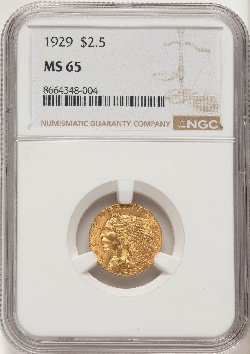 1929 Indian Quarter Eagles (1929 $2 1/2)
