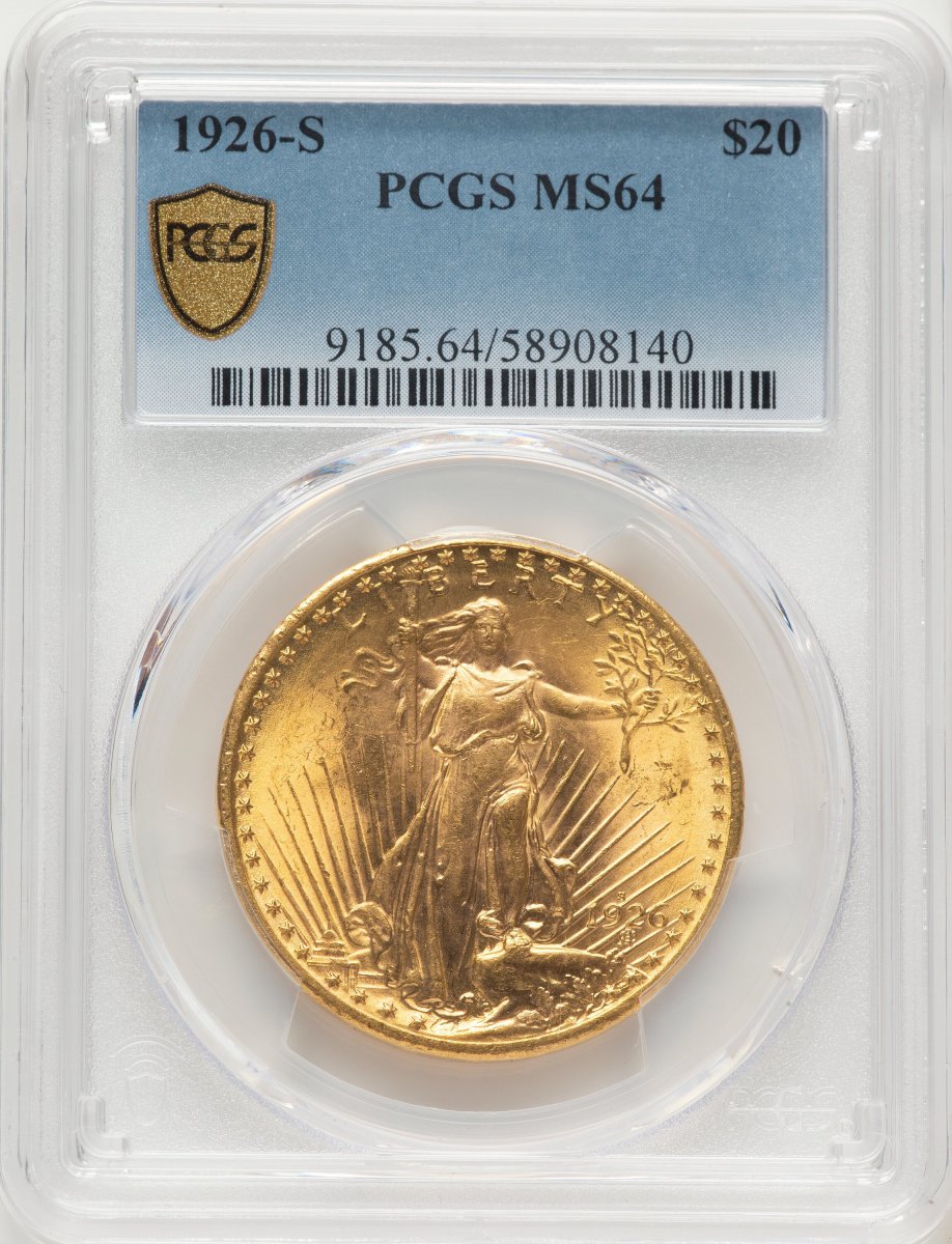 1926-S Saint-Gaudens Double Eagles (1926-S $20 PCGS Secure)