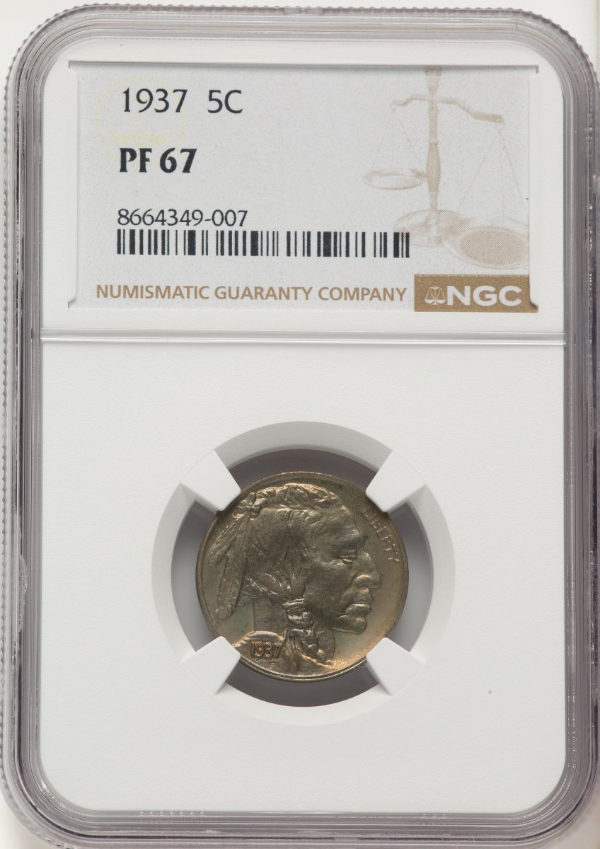 1937 Proof Buffalo Nickels (1937 5C)