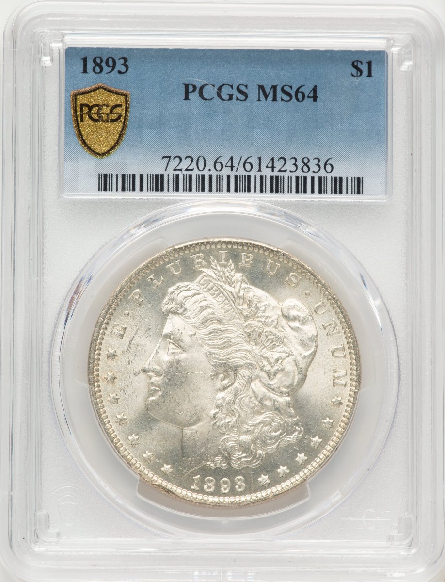 1893 Morgan Dollars (1893 S$1 PCGS Secure)