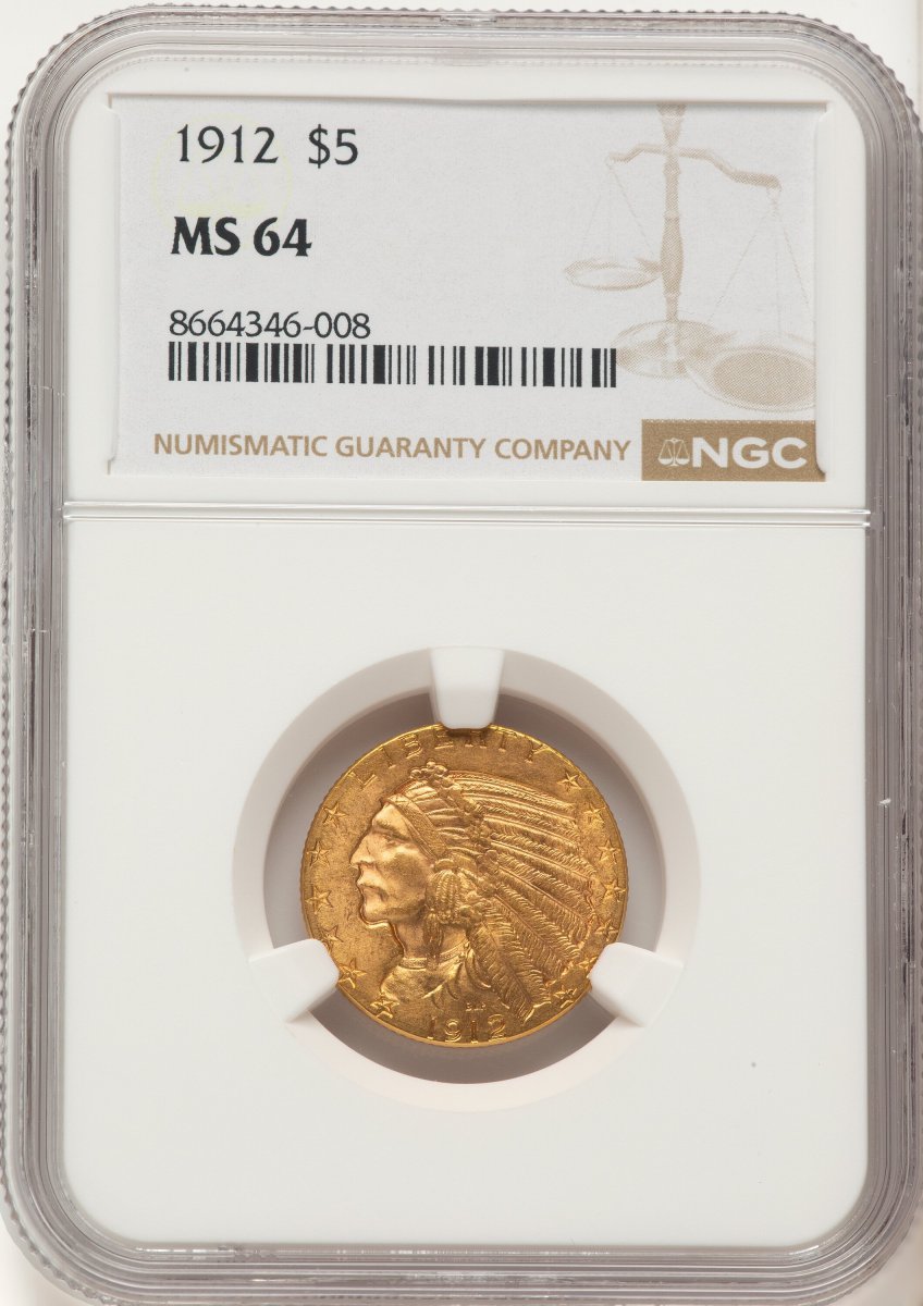 1912 Indian Half Eagles (1912 $5)