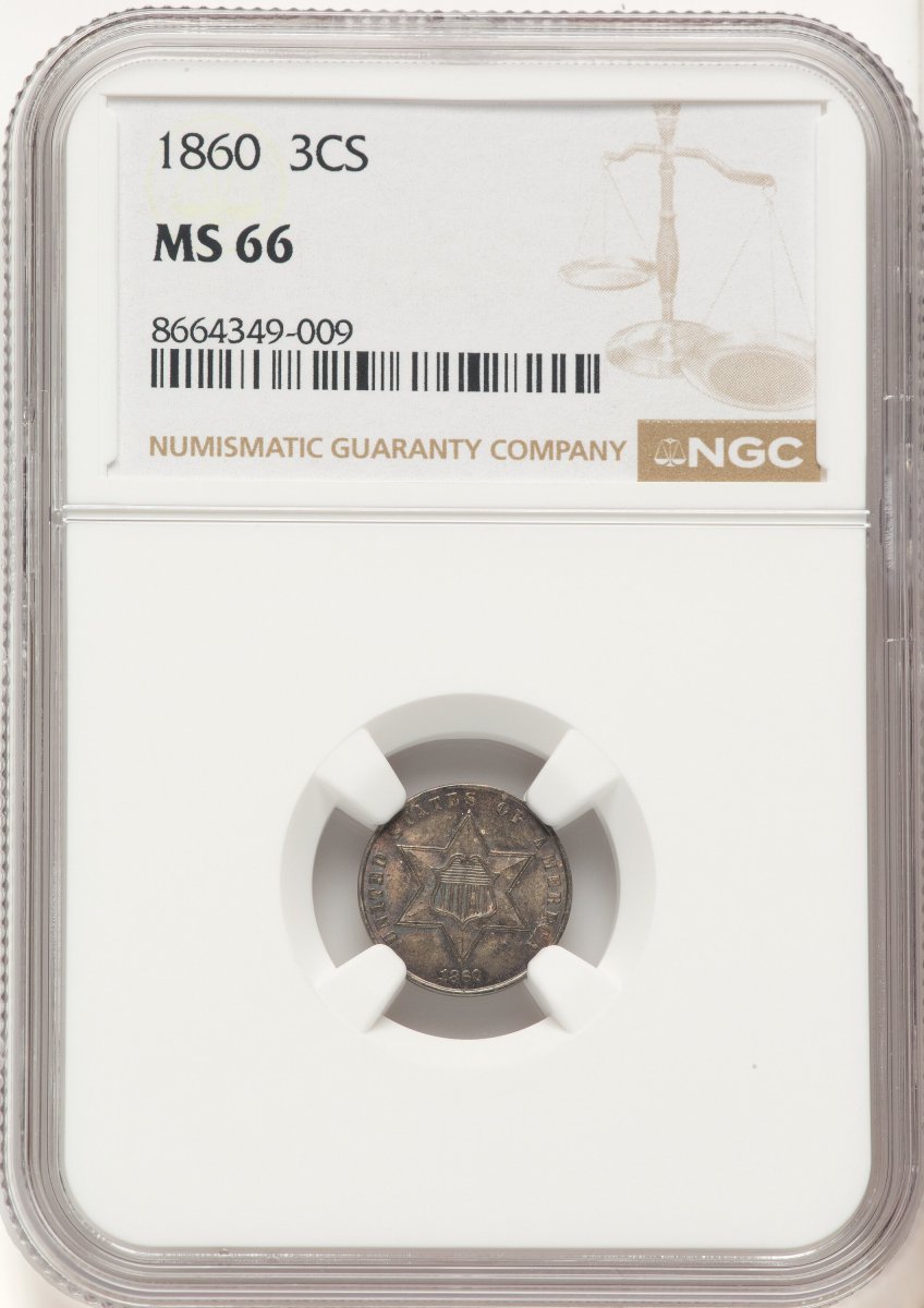 1860 Three Cent Silver (1860 3CS)