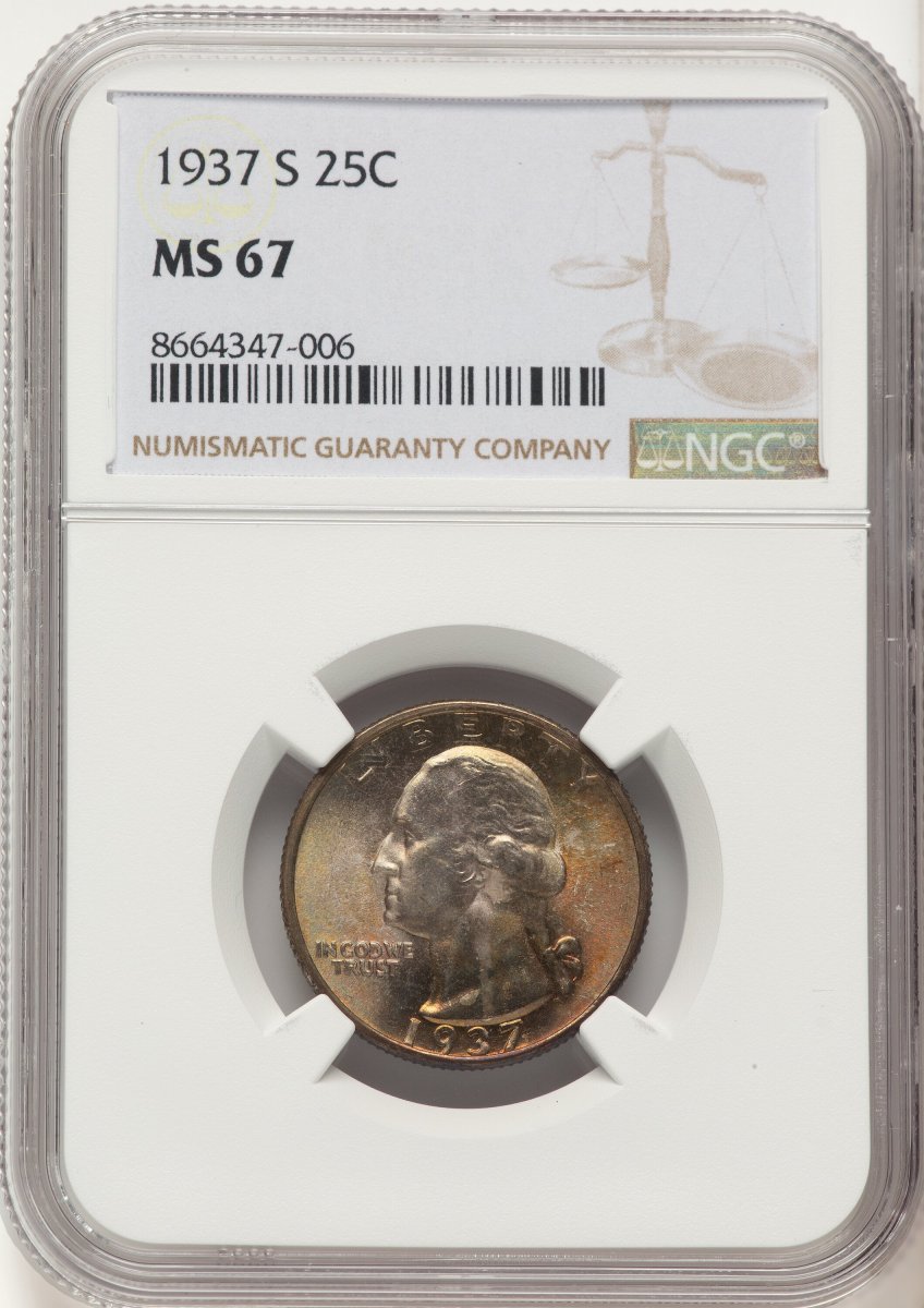 1937-S Washington Quarters (1937-S 25C)
