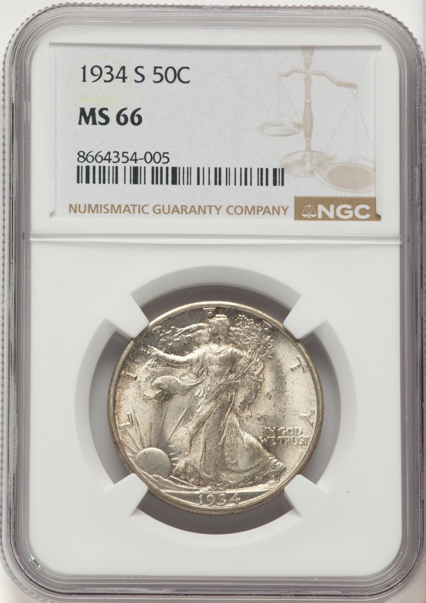 1934-S Walking Liberty Half Dollars (1934-S 50C)