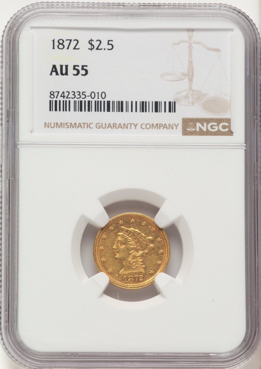 1872 Liberty Quarter Eagles (1872 $2 1/2)