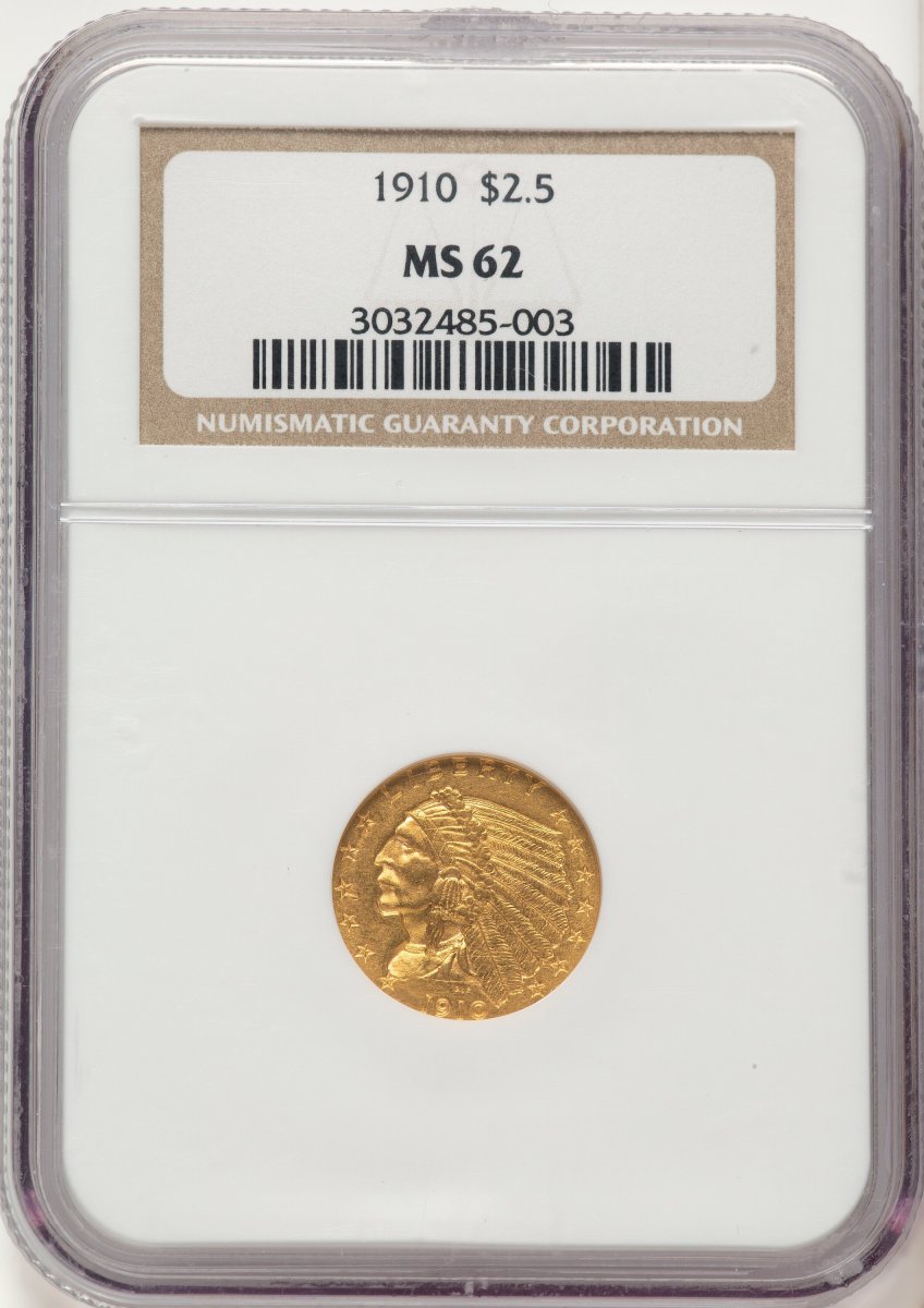 1910 Indian Quarter Eagles (1910 $2 1/2)
