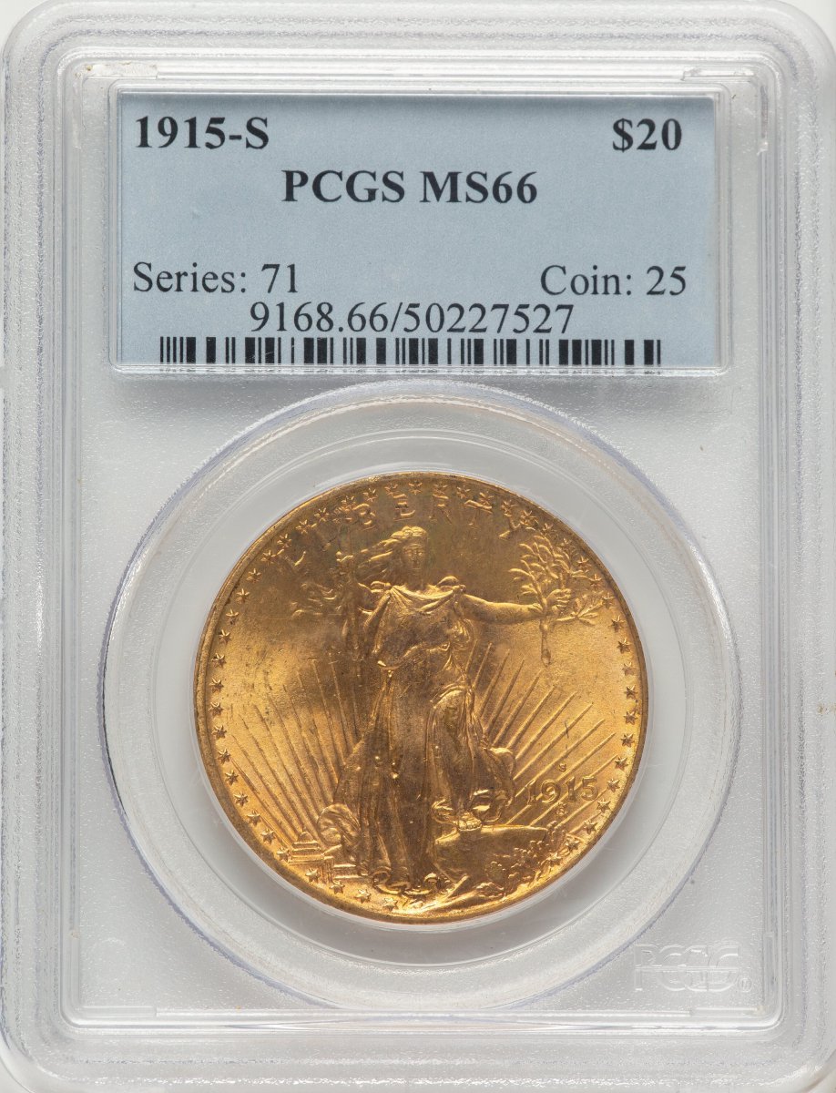 1915-S Saint-Gaudens Double Eagles (1915-S $20)