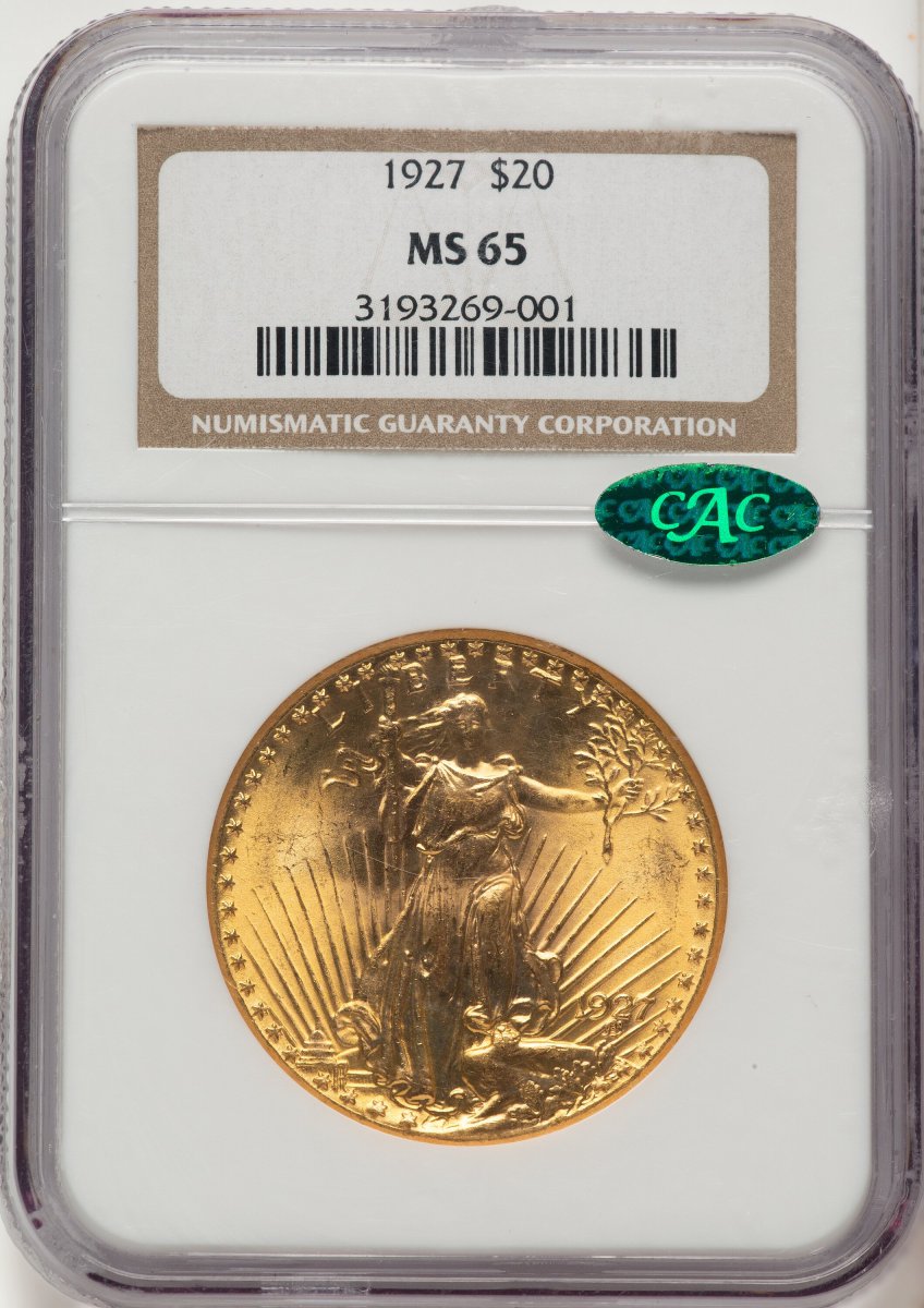 1927 Saint-Gaudens Double Eagles (1927 $20 CAC)