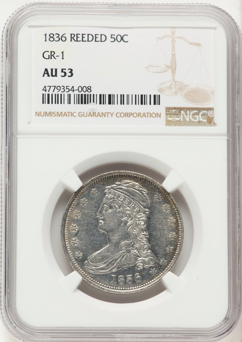 1836 Reeded Edge Half Dollars (1836 50C REED EDGE)