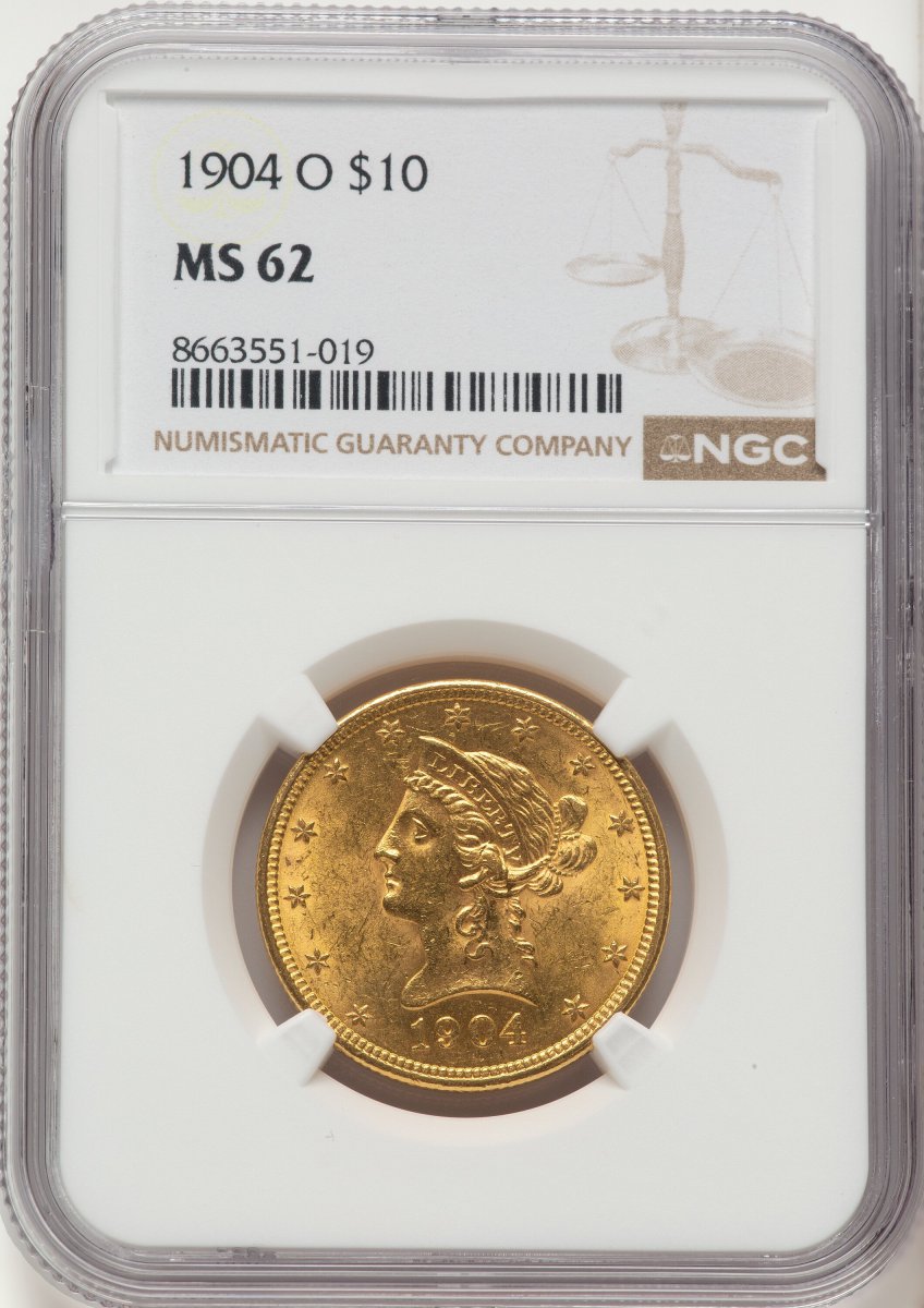 1904-O Liberty Eagles (1904-O $10 Brown Label)