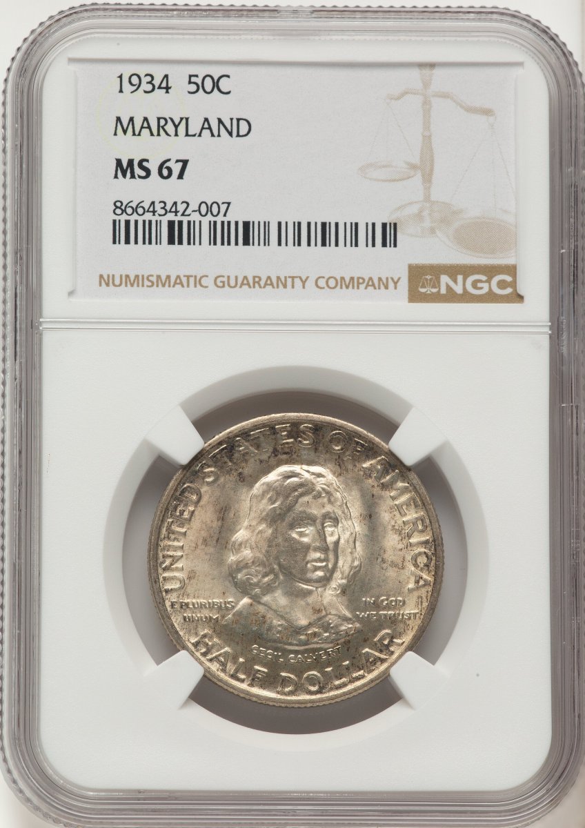 1934 Commemorative Silver (1934 50C Maryland, MS)