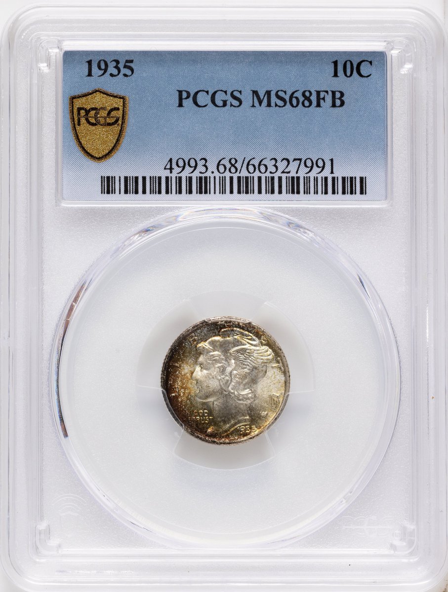 1935 Mercury Dimes (1935 10C, FB PCGS Secure)