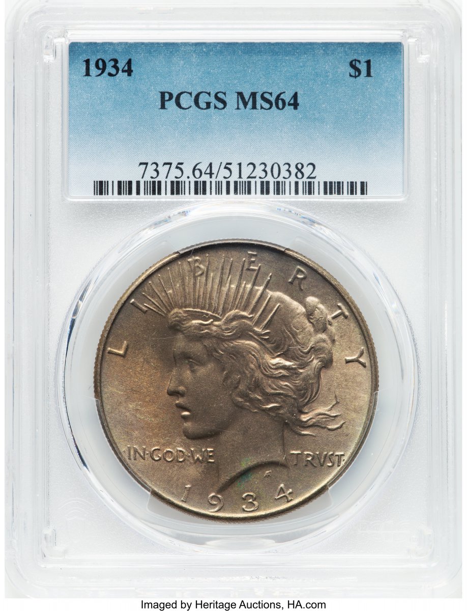 1934 Peace Dollars (1934 S$1)