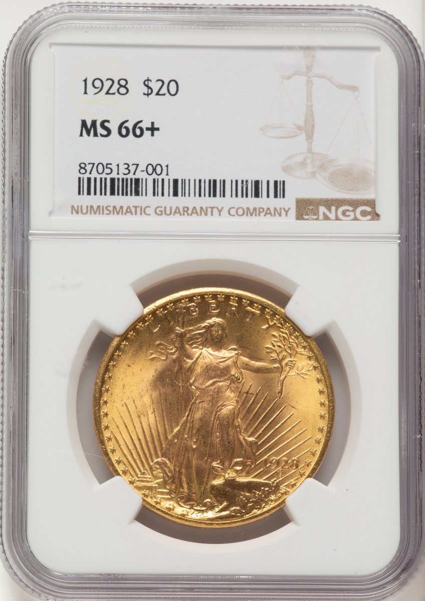 1928 Saint-Gaudens Double Eagles (1928 $20 NGC Plus)