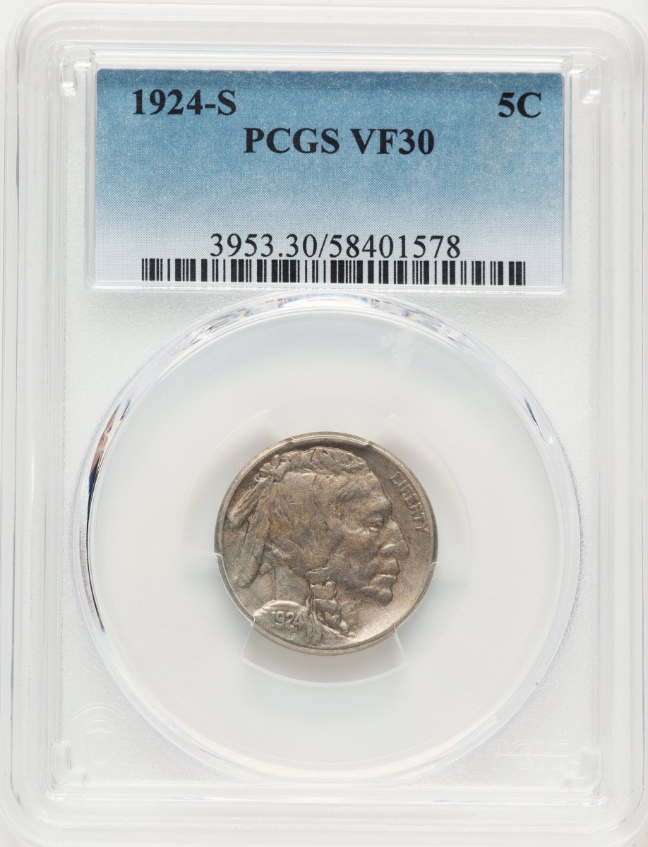 1924-S Buffalo Nickels (1924-S 5C)