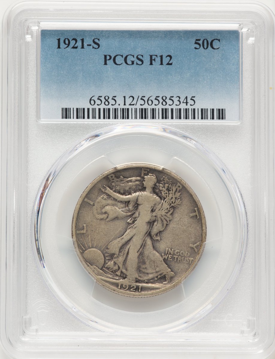 1921-S Walking Liberty Half Dollars (1921-S 50C)