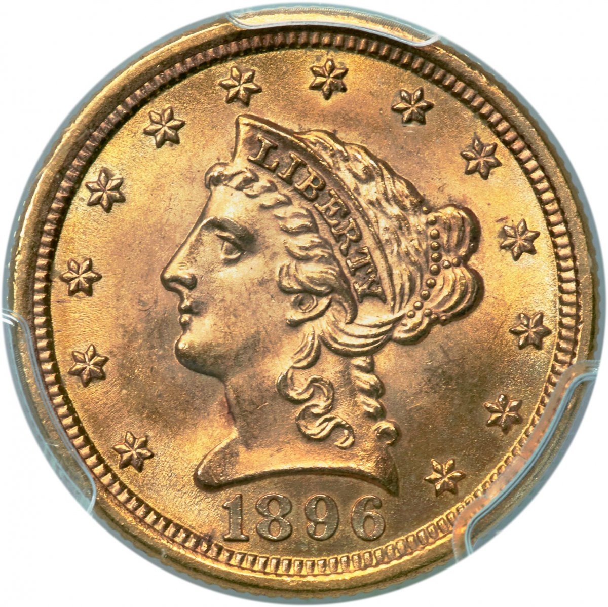 1896 Liberty Quarter Eagles (1896 $2 1/2 PCGS Secure)