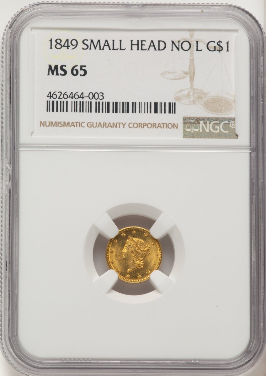 1849 Gold Dollars (1849 G$1 NO L)