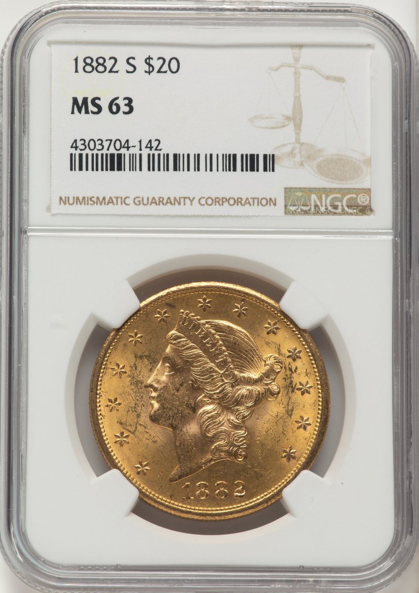 1882-S Liberty Double Eagles (1882-S $20)