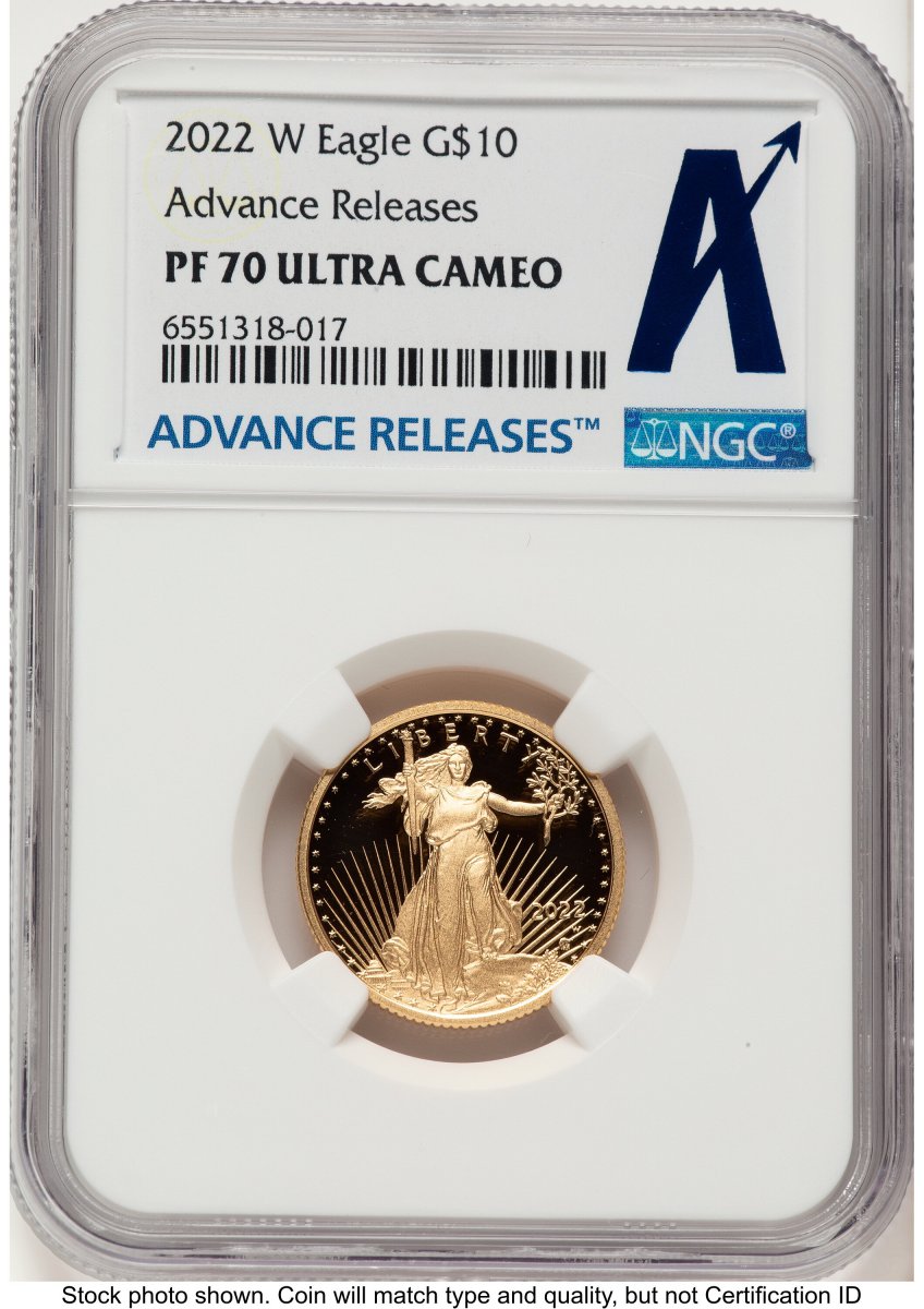 2022-W Modern Bullion Coins (2022-W Proof Gold Eagle 1/4 oz AR Standard)